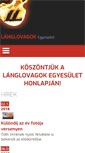 Mobile Screenshot of egyesulet.langlovagok.hu