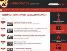 Tablet Screenshot of egyesulet.langlovagok.hu